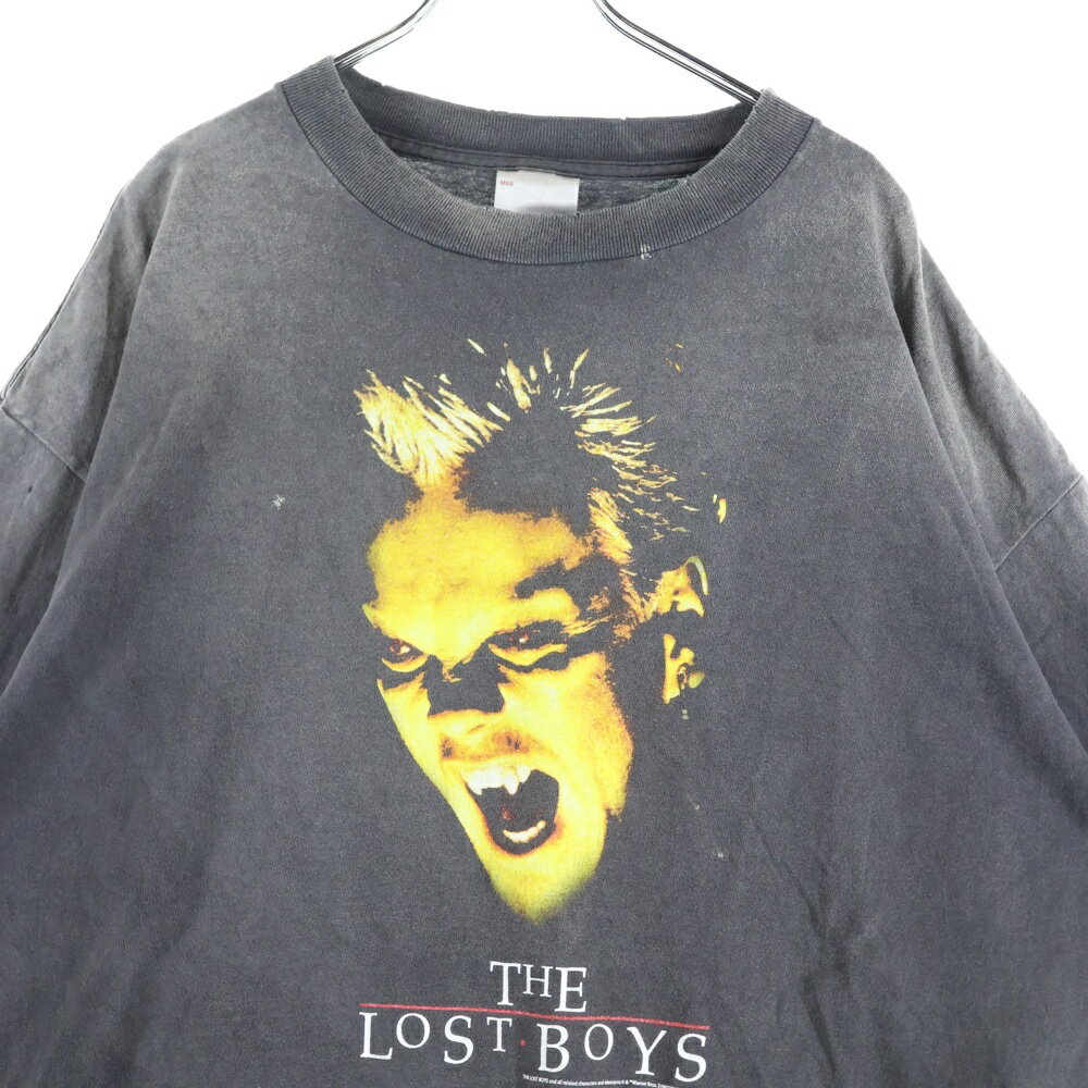 SAINT MICHAEL(セントマイケル) サイズ:XL 25SS The Lost Boys プリントデザイン 半袖Tシャツ カットソー ブラック SM-HR8-0000-C51【中古】【程度B】【カラーブラック】【取扱店舗BRINGアメリカ村店】