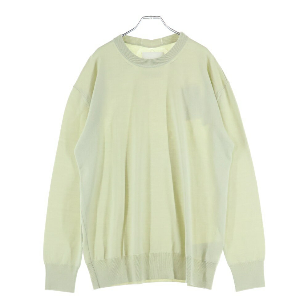 JIL SANDER(ジルサンダー) サイズ:46 23AW SWEATER CN LS クルーネック ウールニットセーター グリーン..