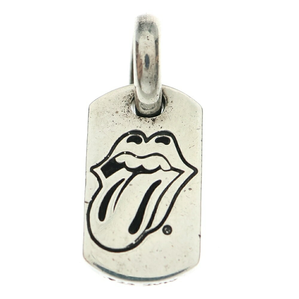 CHROME HEARTS(クロムハーツ) TINY LIPS & TONGUE DOGTAG タイニードッグタグ リップアンドタン シルバ..