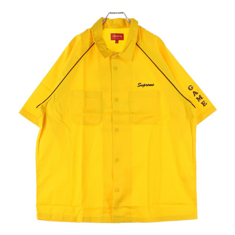 SUPREME(シュプリーム) サイズ:XL 22SS Fuck Everything S/S Work Shirt ファック エブリシング 半袖ワークシャツ イエロー【中古】【程度A】【カラーイエロー】【オンライン限定商品】