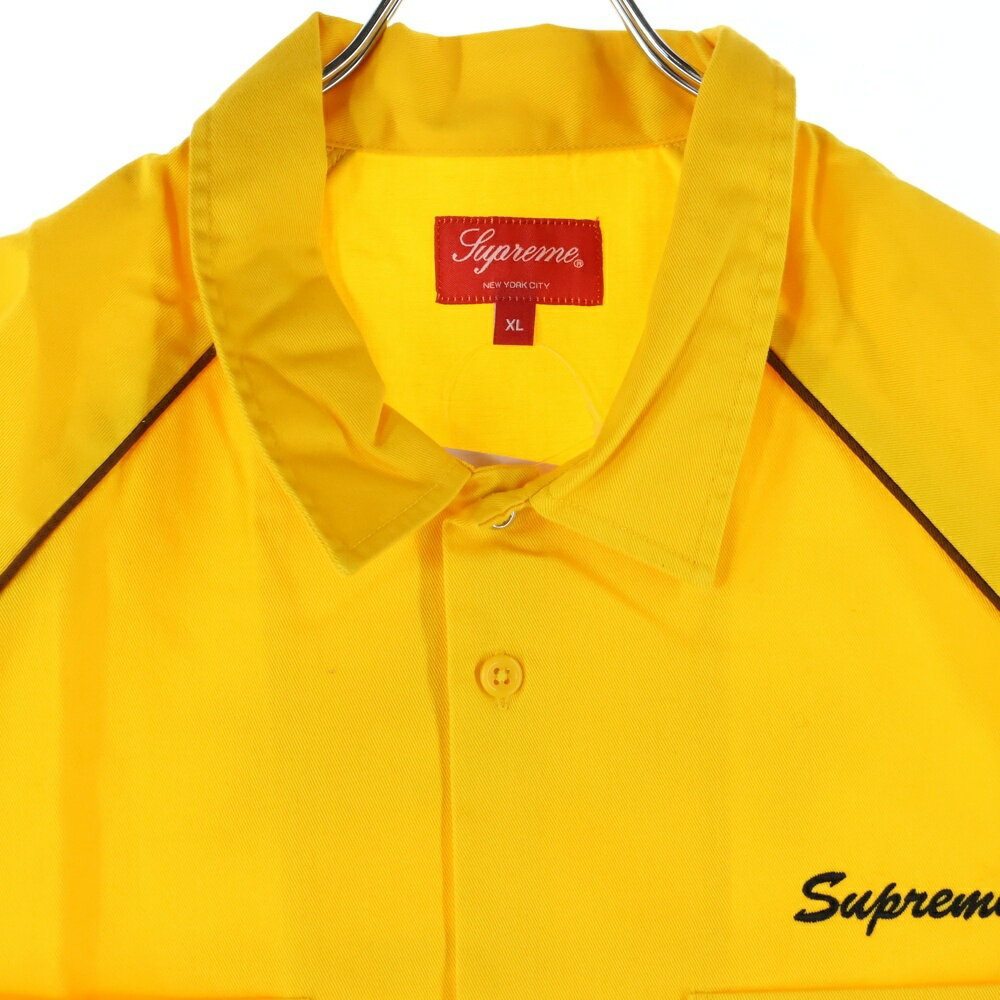 SUPREME(シュプリーム) サイズ:XL 22SS Fuck Everything S/S Work Shirt ファック エブリシング 半袖ワークシャツ イエロー【中古】【程度A】【カラーイエロー】【オンライン限定商品】
