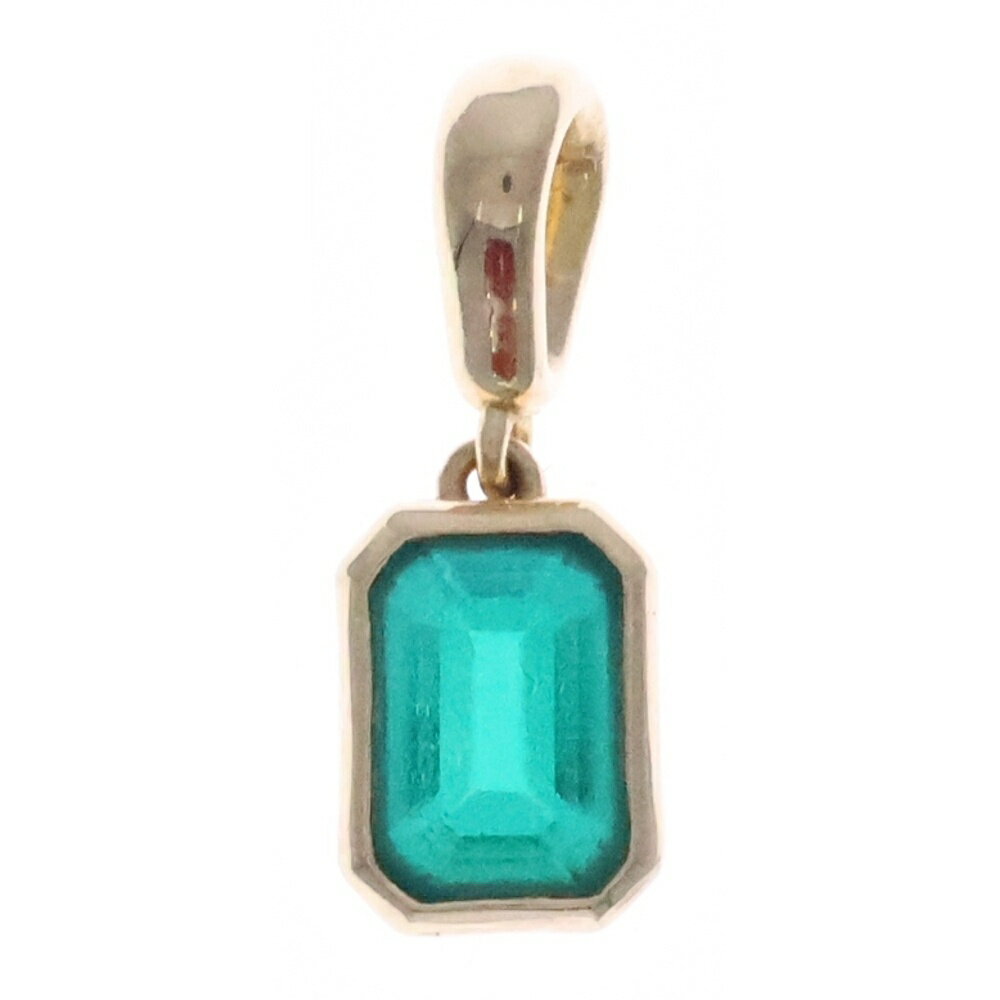 BELIEVER JEWELRY(ビリーバージュエリー) 14K Gem Stone Pendant エメラルド ペンダントトップ ゴール..