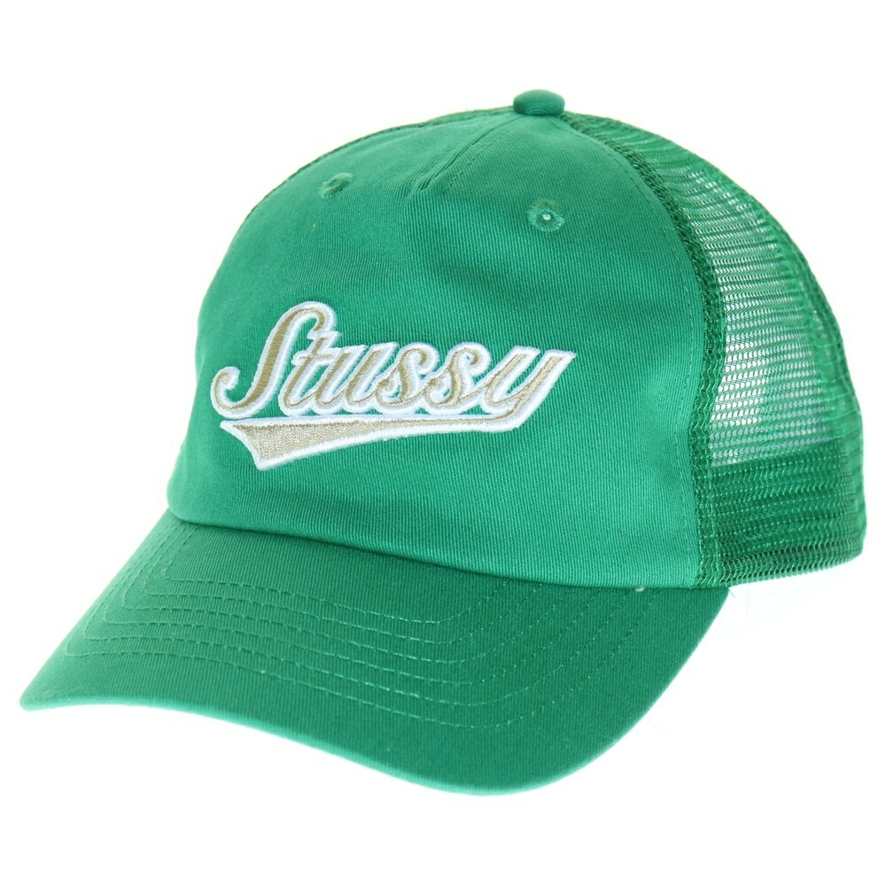 STUSSY(ステューシー) ATHLETIC LP TRUCKER CAP 1311165 ロゴ刺繍トラッカーキャップ 帽子 グリーン【中古】【程度A】【カラーグリーン】【取扱店舗BRING札幌店】