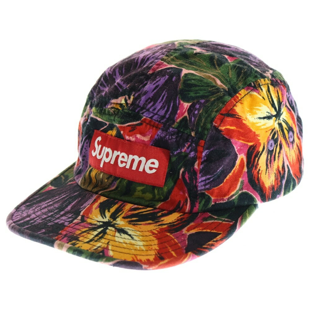 SUPREME(ץ꡼) 17AW Painted Floral Camp Cap Purple ڥƥåɥե륭ץå ˹ ޥ...