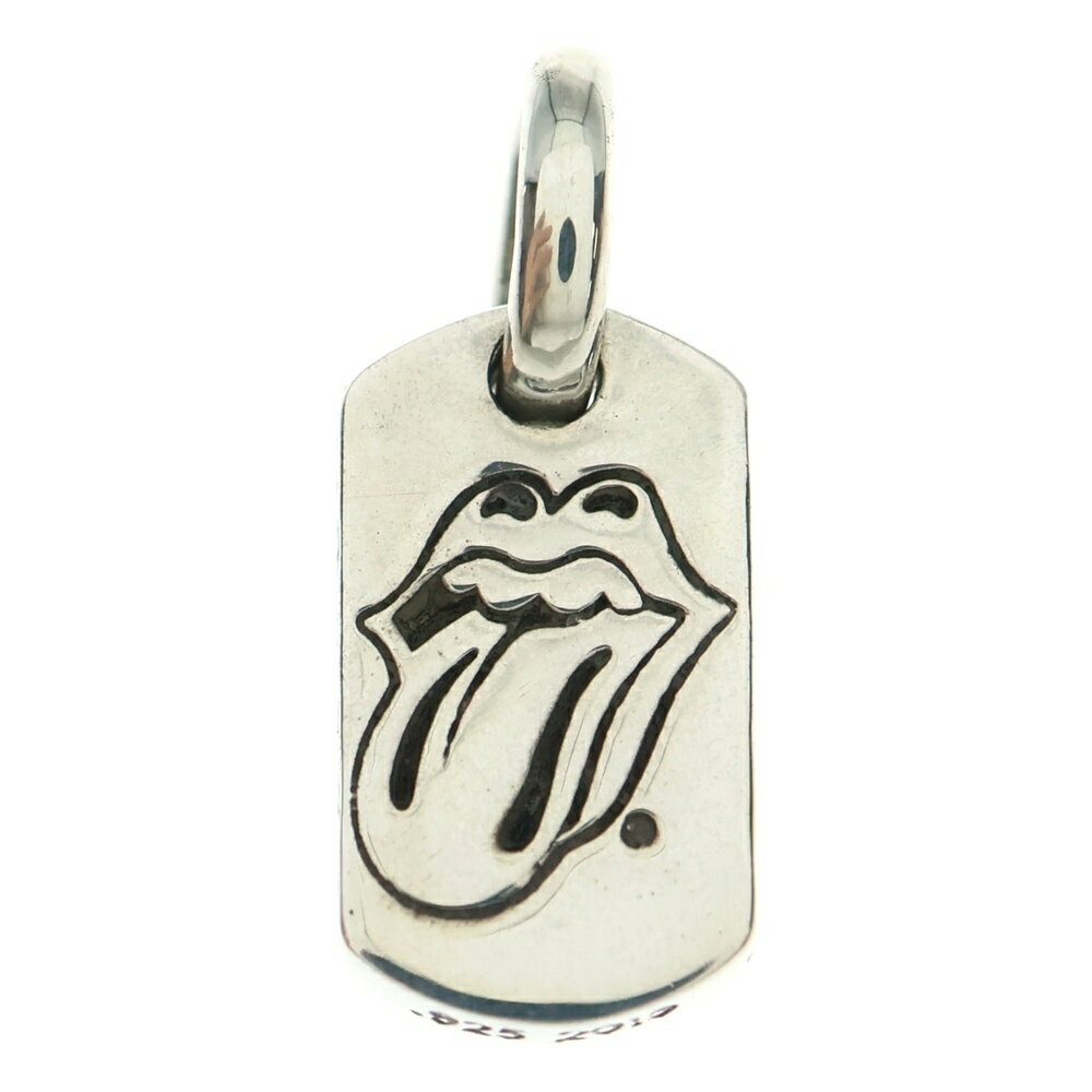 CHROME HEARTS(クロムハーツ) TINY LIPS & TONGUE DOGTAG タイニードッグタグ リップアンドタン シルバ..