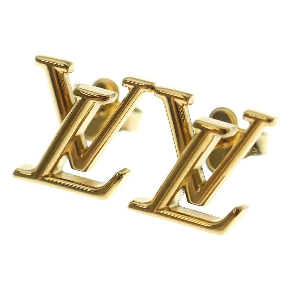 LOUIS VUITTON(ルイヴィトン) LVアイコニック ピアス イヤーアクセサリー ゴールド GP M00743【中古】【程度B】【カラーゴールド】【取扱店舗BRING京都河原町店】