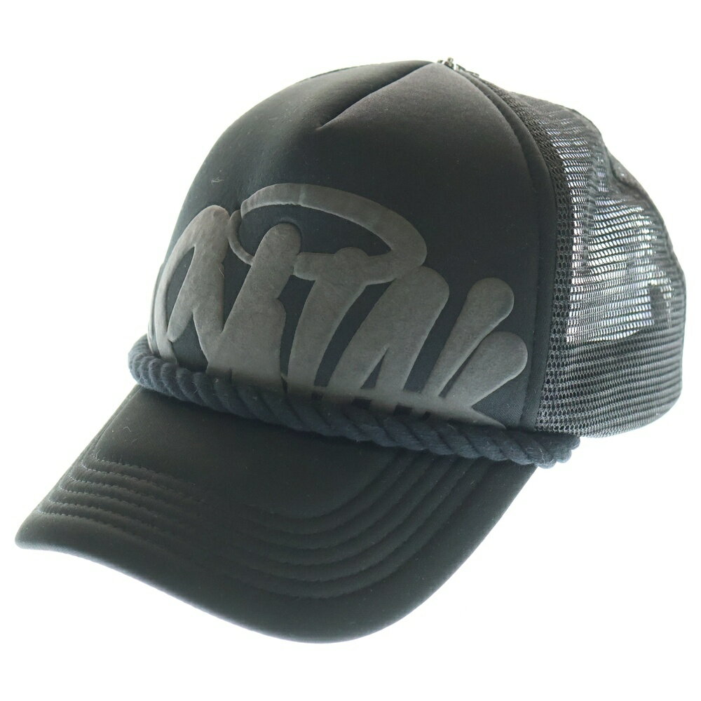 SYNA WORLD(シナ ワールド) フロントロゴ ロープ メッシュキャップ ブラック【中古】【程度B】【カラーブラック】【取扱店舗BRING福岡天神店】