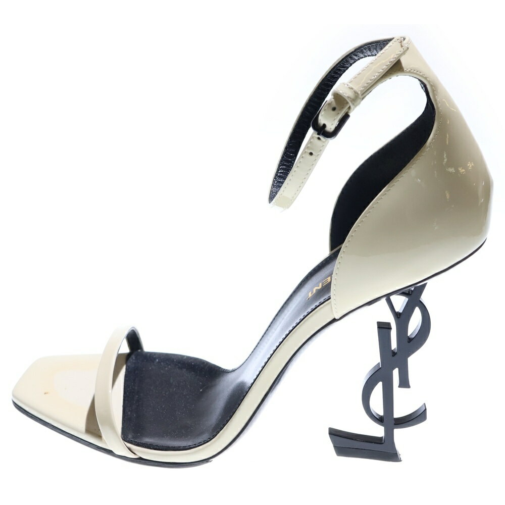SAINT LAURENT PARIS(サンローランパリ) サイズ:38 1/2 オピウム カサンドラロゴ ヒール パテントレザ..