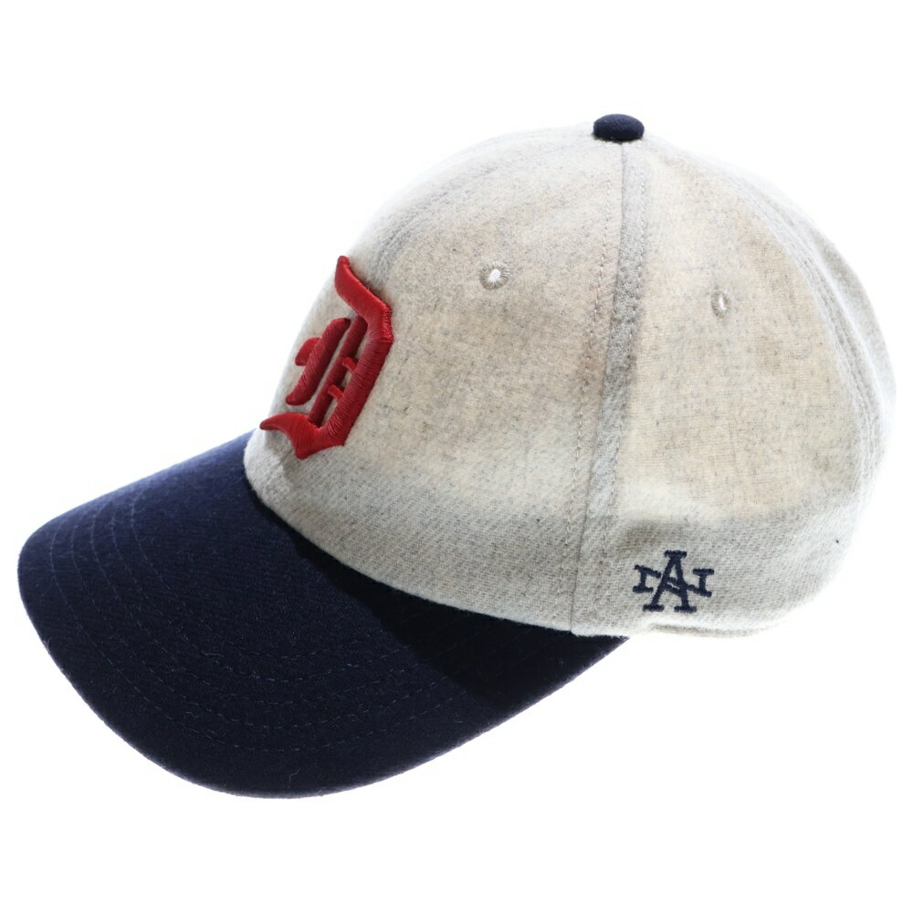 NO BRAND(ノーブランド) サイズ:OS AMERICAN NEEDLE Detroit Wolverines デトロイト・ウルバリンズ ロゴ刺繍ベースボ...