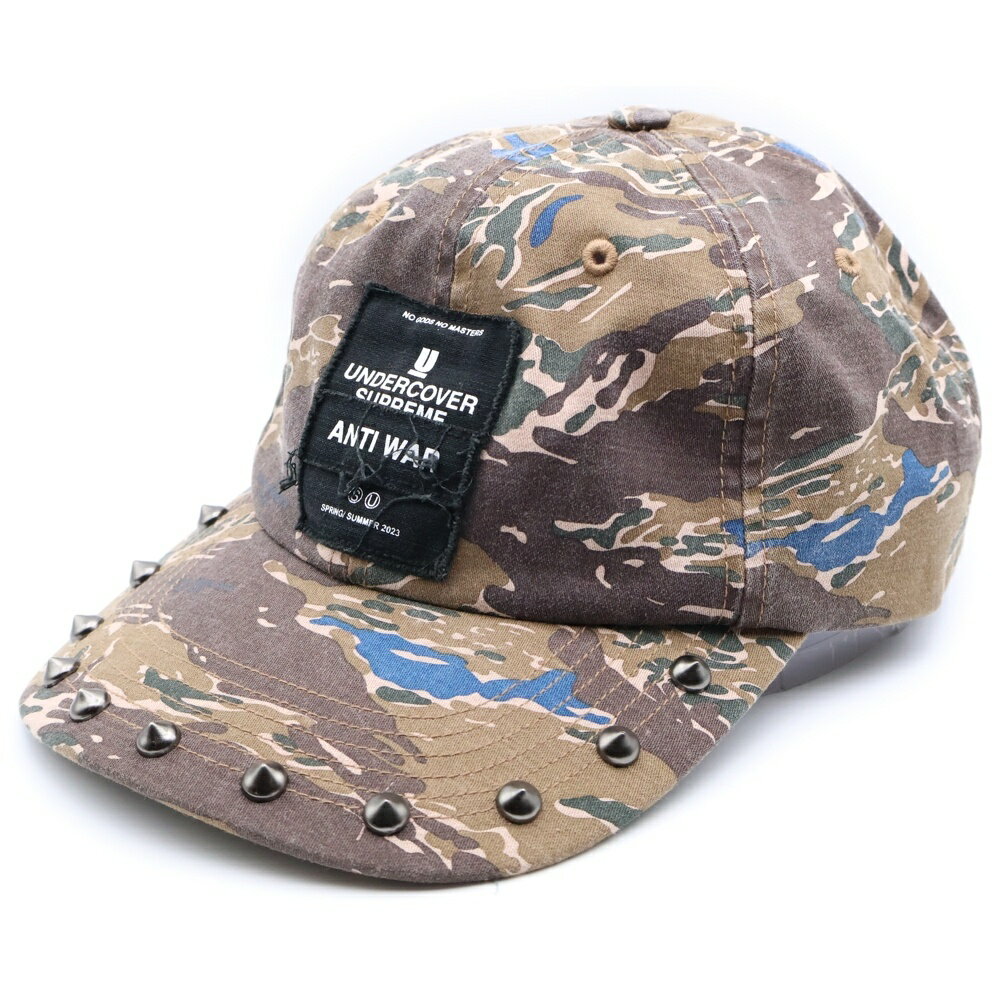 SUPREME(シュプリーム) 23SS×UNDERCOVER Studded 6-Panel アンダーカバー スタッズ 6パネル キャップ カーキ【中古】【程...