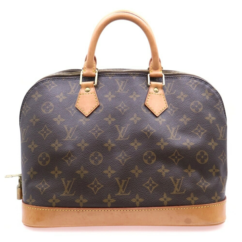 LOUIS VUITTON(ルイヴィトン) モノグラム アルマPM ハンドバッグ ミニボストンバッグ ブラウン レザー×PVC M51130 ゴールド金具【中古】【程度B】【カラーブラウン】【取扱店舗BRING心斎橋店】