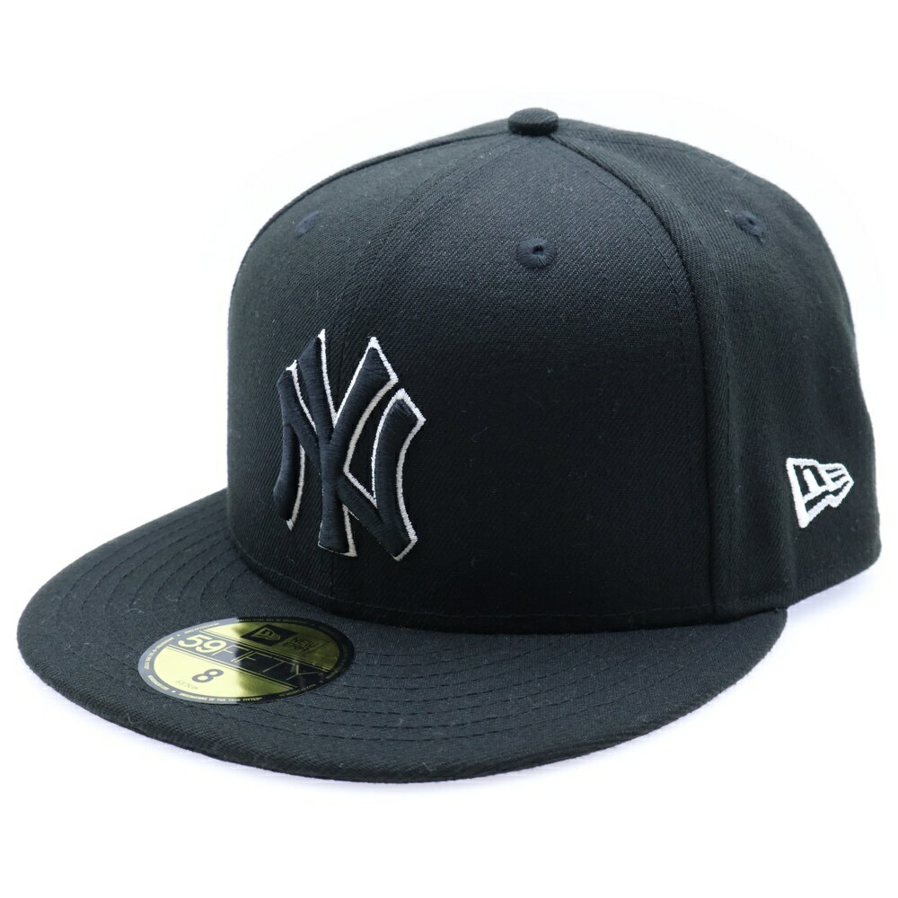 NEW ERA(ニューエラ) サイズ:63.5cm 59FIFTY MLB ニューヨーク ヤンキース ベースボールキャップ 帽子 ブラック【中古】【程度A】【カ...