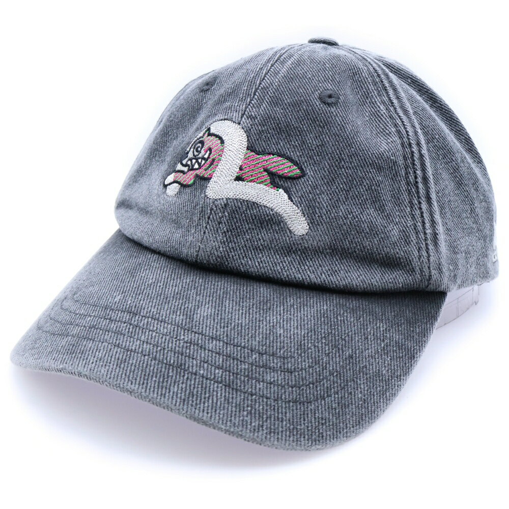 EVISU(エビス) サイズ:F ×ICECREAM ロゴ刺繍 デニムキャップ グレー 2EAICU5HT7030XXCT【新古品/中古】【程度S】【カラーグレ...