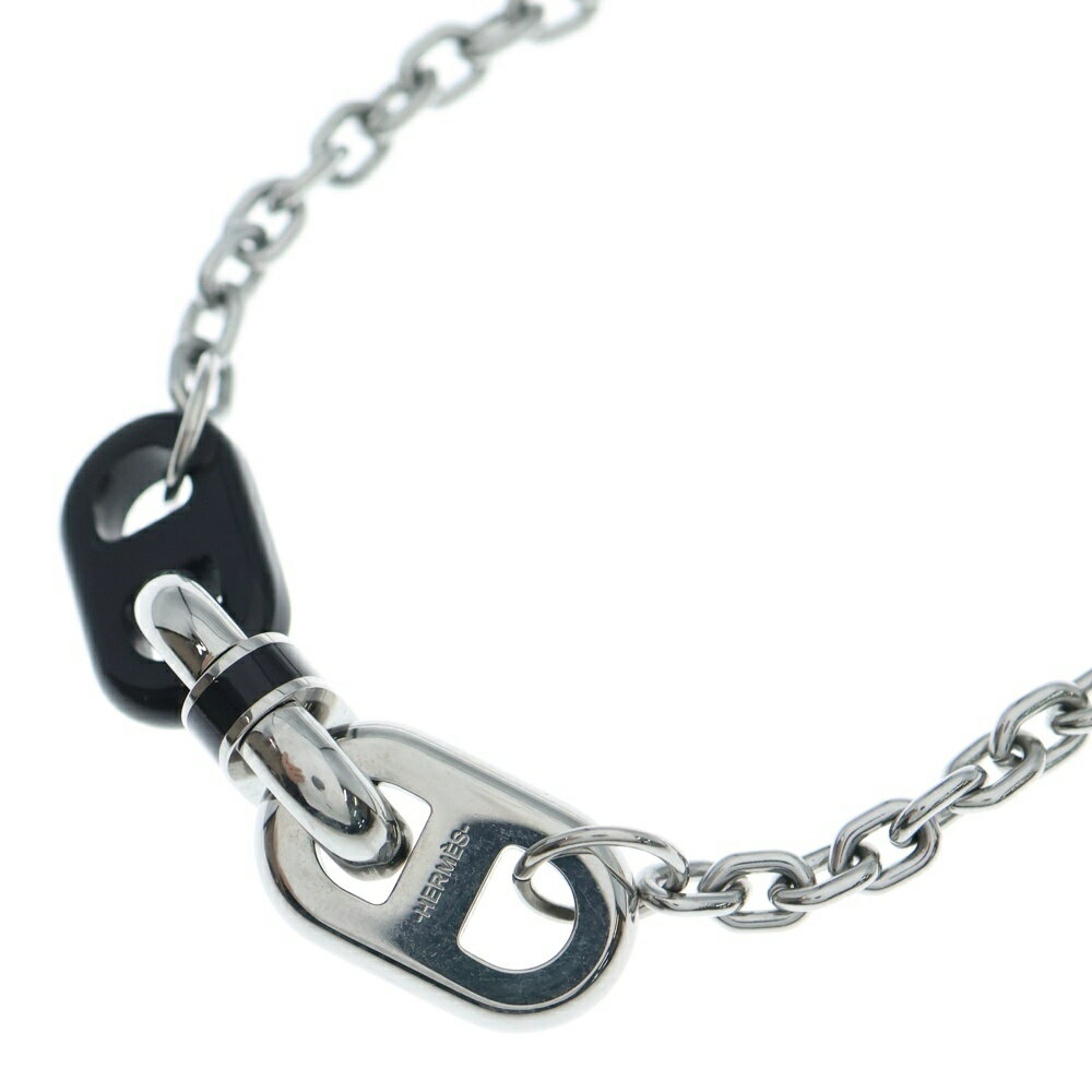 HERMES(エルメス) マイヨン メタル バッファローホーンネックレス シルバー ブラック【中古】【程度A】..