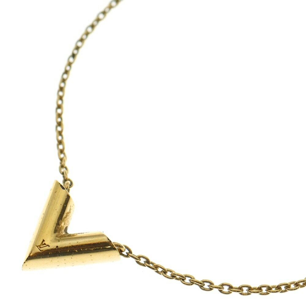 LOUIS VUITTON(ルイヴィトン) エッセンシャルV ペンダントネックレス ゴールド M61083【中古】【程度B】【カラーゴールド】【取扱店舗BRING心斎橋店】