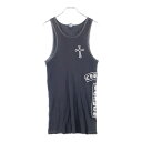 CHROME HEARTS(クロムハーツ) サイズ:L OLD Side T BAR TANK TOP オールド サイド Tバー タンクトップ ブラック【中古】...