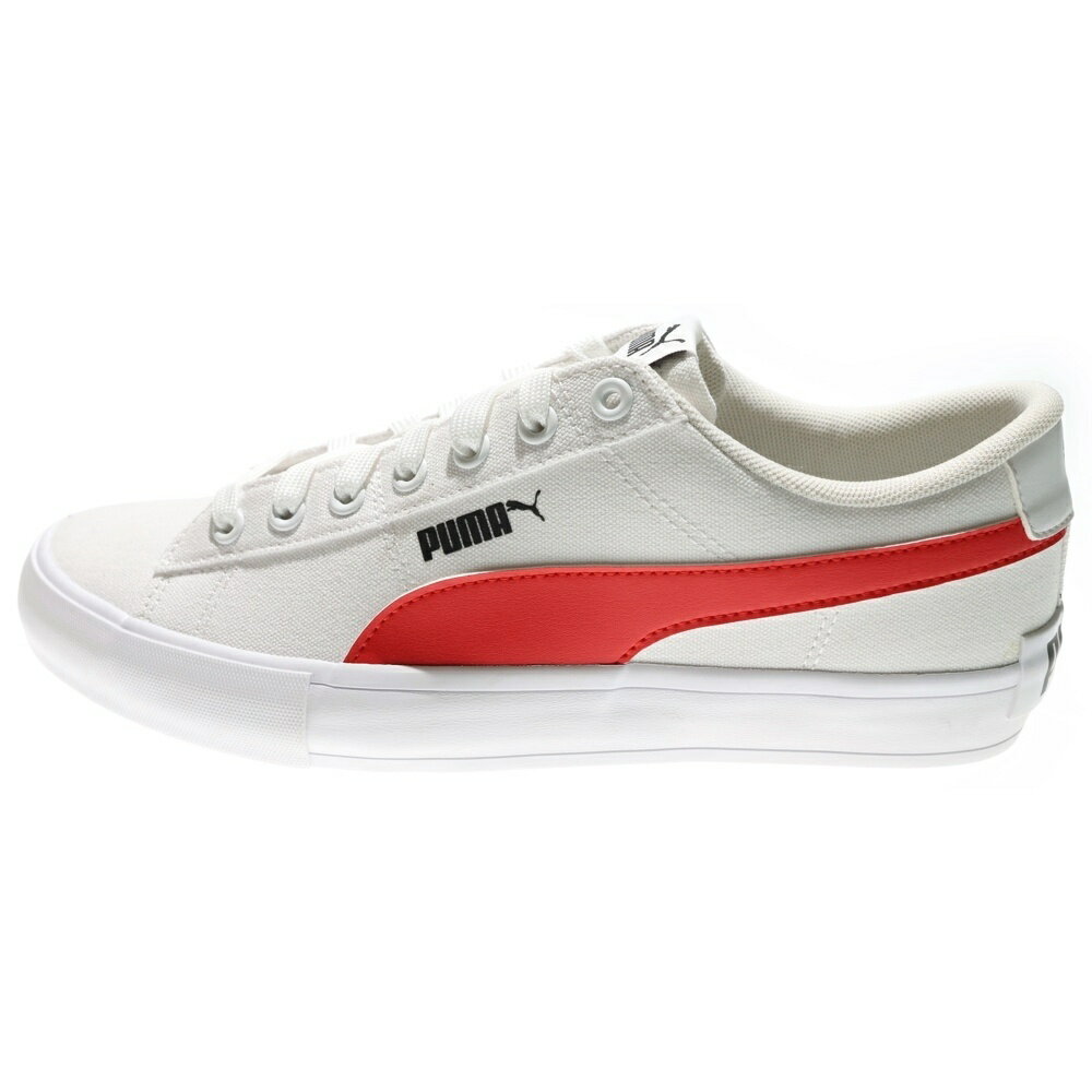 PUMA(プーマ) サイズ:26.5cm Bari Casual CV バリカジュアル ローカットスニーカー ホワイト/レッド US8.5/26.5cm 389383 03【新古品/中古】【程度S】【カラーホワイト】【オンライン限定商品】