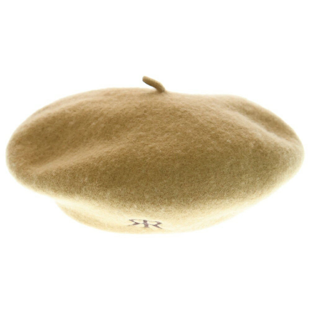 rokh(ロク) 刺繍ロゴ ウール ベレー帽 キャメル【中古】【程度B】【カラーブラウン】【取扱店舗BRING：RED新宿東口店】(4)