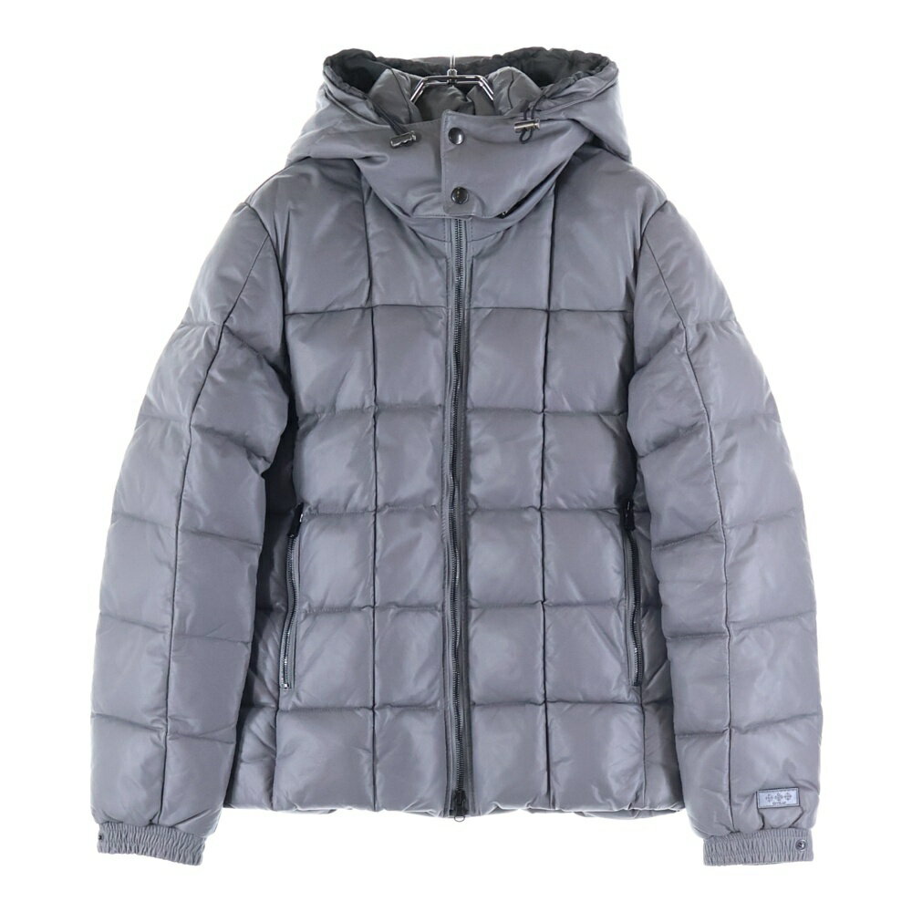 TATRAS(タトラス) サイズ:1 ラムレザー ジップアップ 中綿ダウンジャケット グレー MTA ...