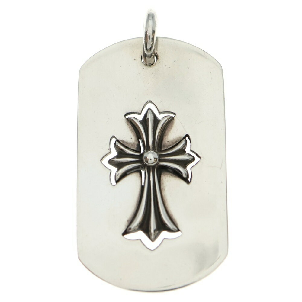 CHROME HEARTS(クロムハーツ) D TAG LRG TNY CRS カットアウトタイニーCHクロス ラージドッグタグ ネッ..