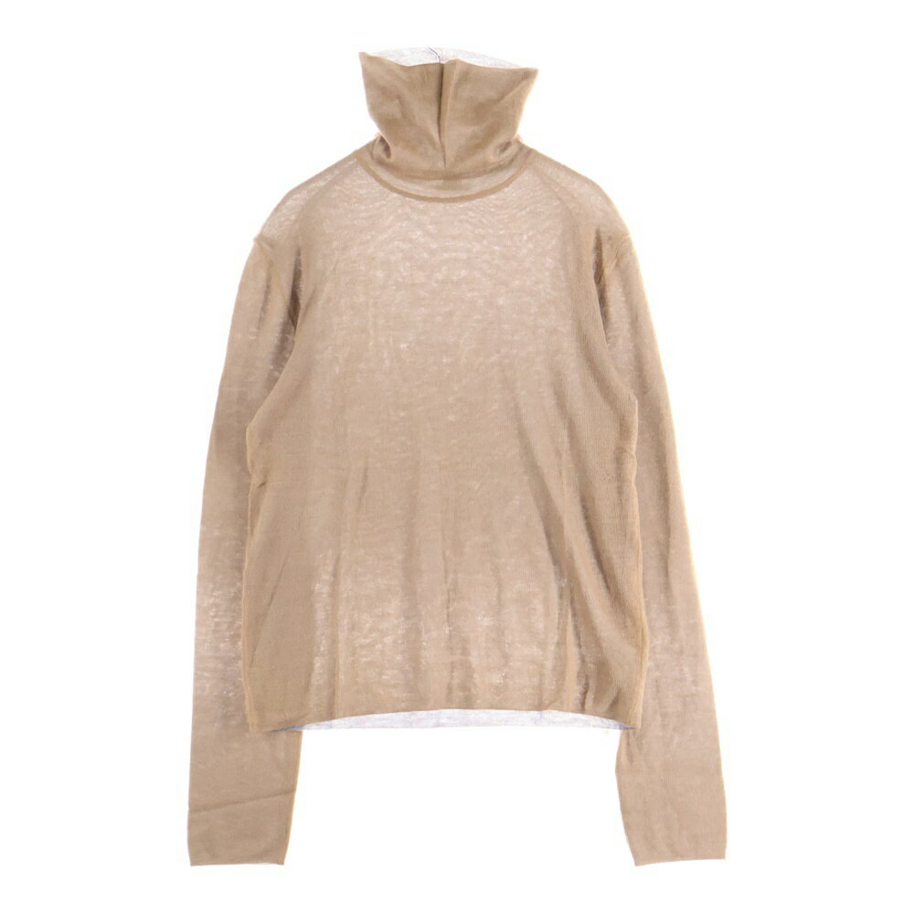 HERMES(エルメス) サイズ:LA タートルネックカシミヤ長袖ニットセーター ブラウン sw206【中古】【程度..