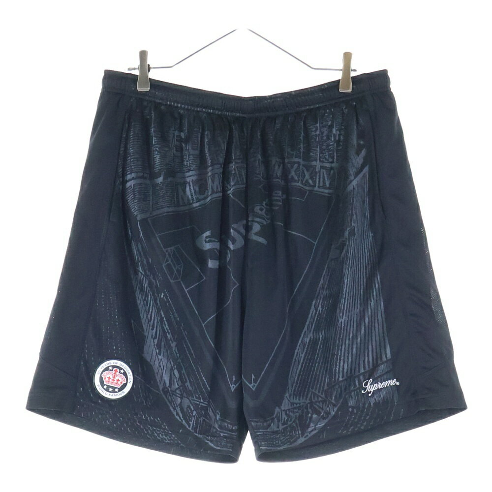 楽天ブランド買取・販売　BRINGSUPREME（シュプリーム） サイズ:L 24SS Jacquard Soccer Short ジャカード サッカーショーツ ゲームパンツ ブラック【中古】【程度B】【カラーブラック】【オンライン限定商品】