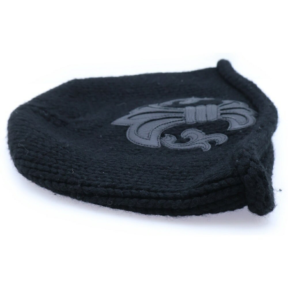 CHROME HEARTS(������ϡ���) BEANIE CASH �ӡ��ˡ� �����ߥ� BS�ե쥢 �쥶���ѥå� �֥�å�����šۡ�����B�ۡڥ��顼�֥�å��ۡڼ谷Ź��OneStyle����Ź��