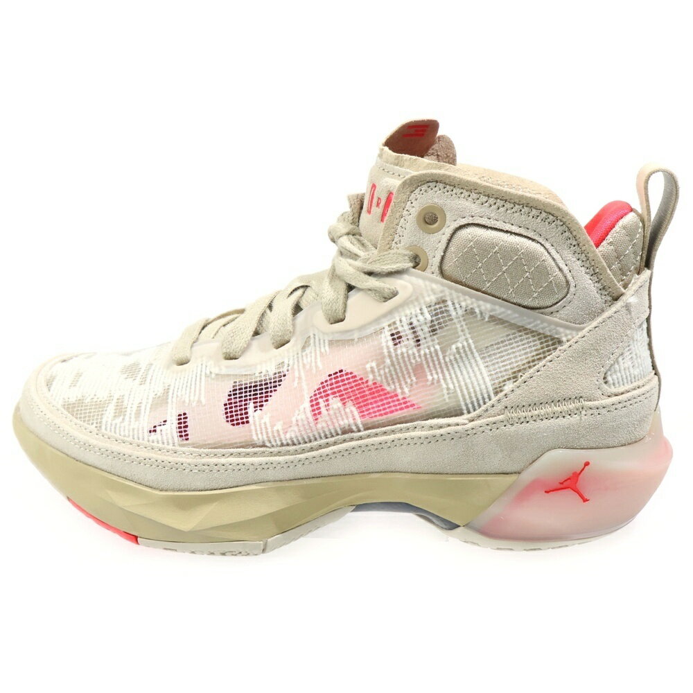 NIKE(ナイキ) サイズ:24.0cm AIR JORDAN 37 PRM RATTAN LIME STONE エア ジョーダン ラタン ライムストーン ミッドカットスニーカー レディース グレー US6/24cm FD6720-200