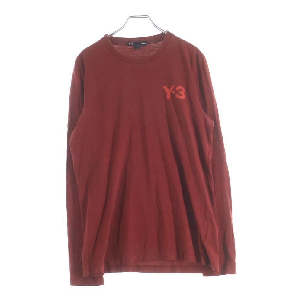 樂天商城 - Y-3(ワイスリー) サイズ:M ロゴプリント ロングスリーブカットソー 長袖Tシャツ レッド DP0570 16C001【中古】【程度B】【カラーレッド】【オンライン限定商品】