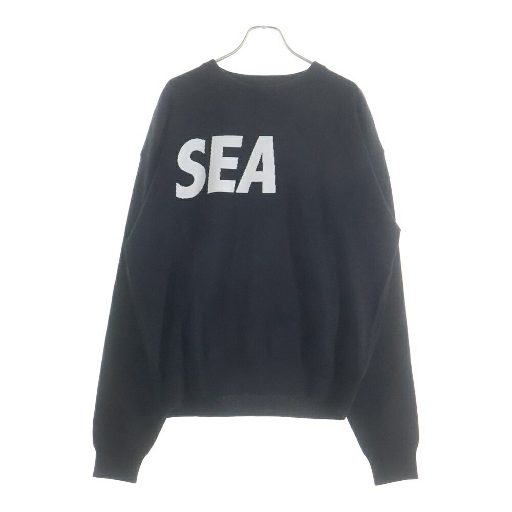 WIND AND SEA ニットセーター Lサイズ WIND AND SEA（ウィンダンシー） セーター ニット CABLE LOGO KNIT