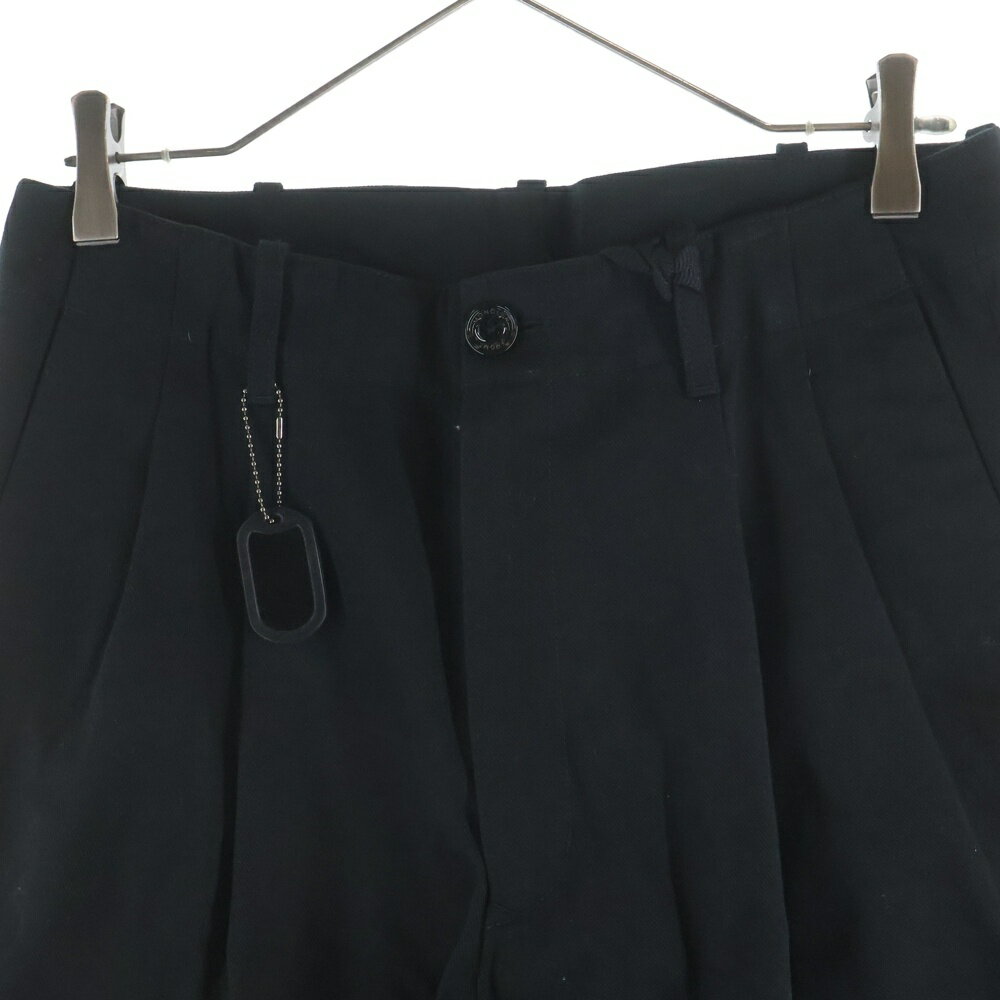 MONCLER(モンクレール) サイズ:44 21AW ×FRAGMENT HIROSHI FUJIWARA PANTALONE フラグメントヒロシフジワラ ツータック コットンワイドパンツ トラウザー ブラック G209U2A00004 G209U2A00004【新古品/中古】【程度S】【カラーブラック】【取扱店舗BRING札幌店】