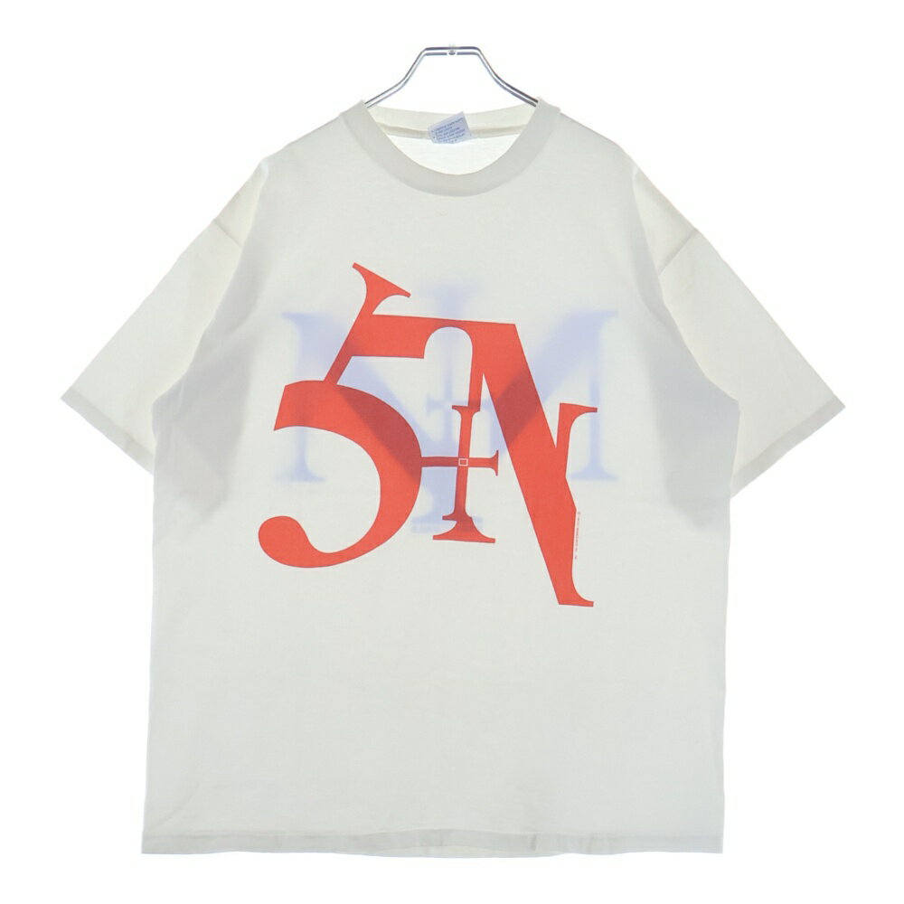 VINTAGE(ヴィンテージ) サイズ:XXL 90s VINTAGE NINE INCH NAILS SIN LOGO ナインインチネイルズ シンロゴ 両面プリント クルーネック 半袖Tシャツ カットソー ホワイト【中古】【程度B】【カラーホワイト】【取扱店舗AWESOME高円寺店】