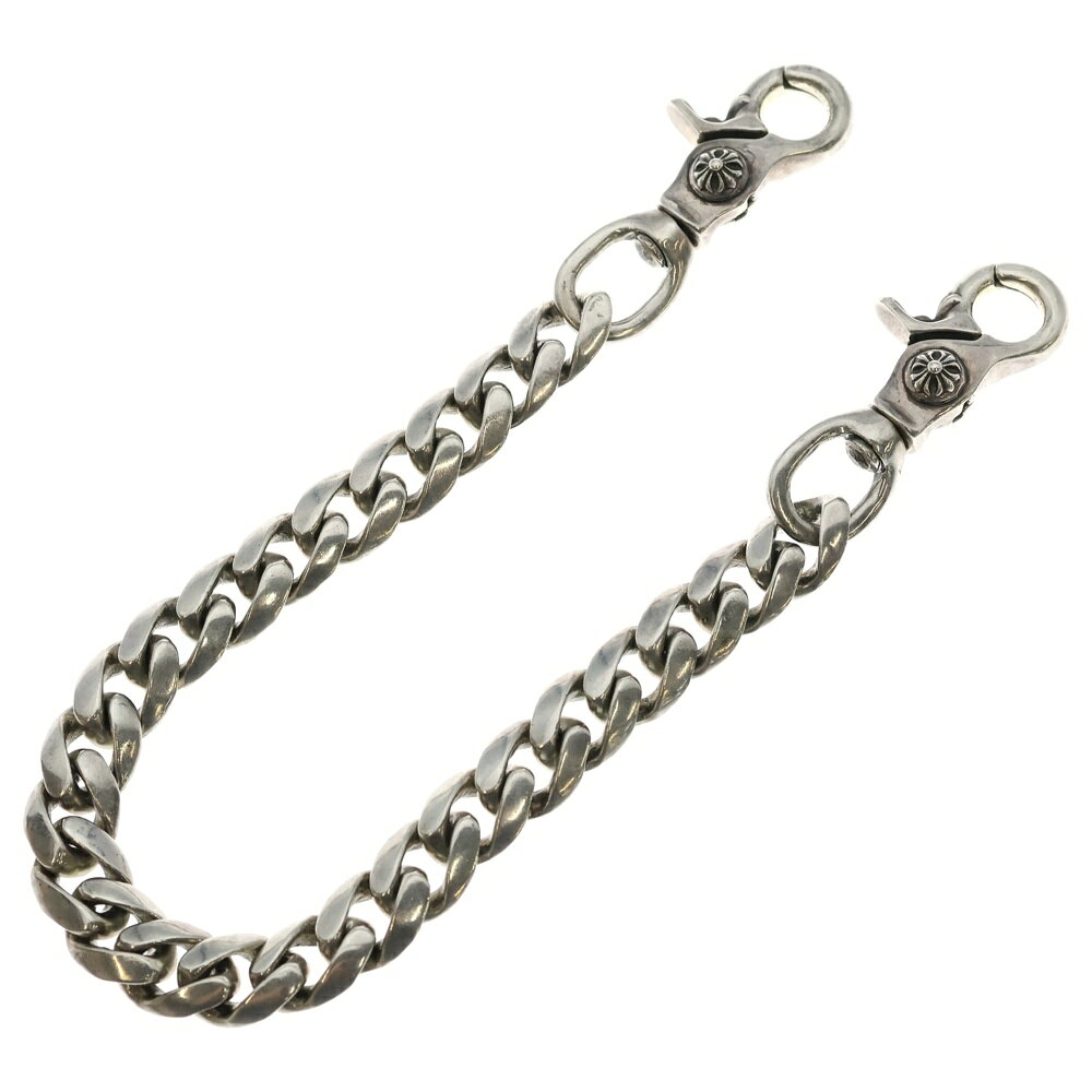 CHROME HEARTS(クロムハーツ) CLASSIC SHORT-T/ 2クリップショートクラシック ウォレットチェーン シルバー BCA068【中古】【程度B】【カラーシルバー】【取扱店舗OneStyleプロペラ通り店】