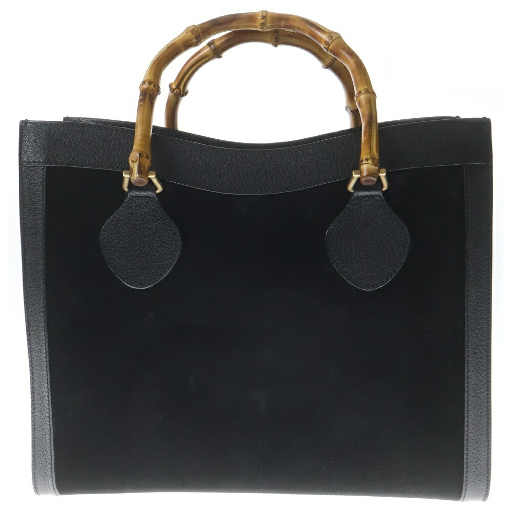 GUCCI◇ハンドバッグ/スウェード/BLK/総柄/8531 スエード Yahoo