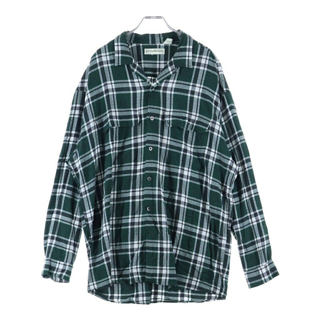 �֥�����衦���� BRING���㤨���BANANA REPUBLIC(�Хʥʥ�ѥ֥�å� ������:XL 90S VINTAGE OPEN COLLAR RAYON CHECK L/S SHIRT ����� �����ץ󥫥顼 �졼��� �����å� Ĺµ����� ���꡼��/�ۥ磻��/�֥�å�����šۡ�����B�ۡڥ��顼���꡼��ۡڼ谷Ź��AWESOME��߻�Ź�ۡפβ����Ǥ������ʤ�10,815�ߤˤʤ�ޤ���