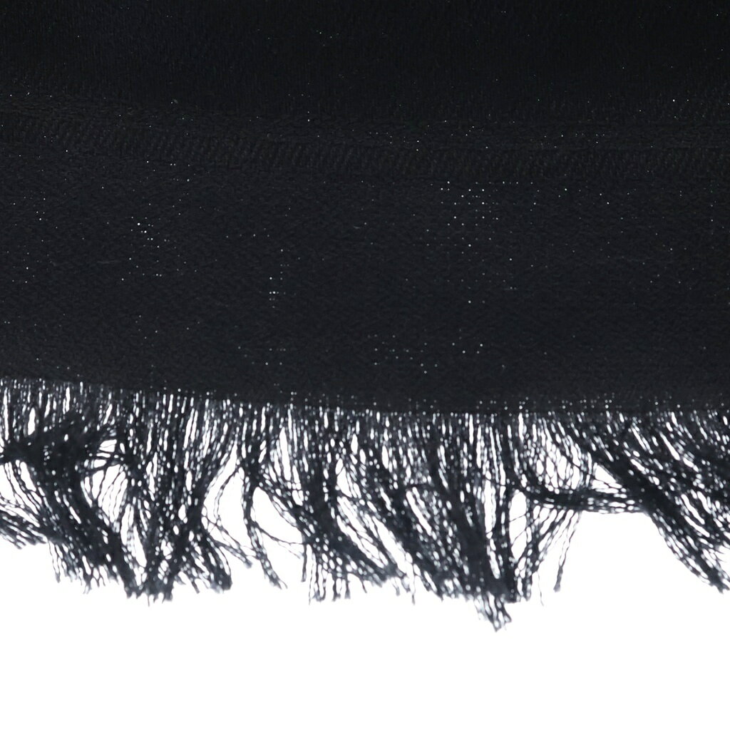ブランド買取・販売 BRINGのCHROME HEARTS(クロムハーツ) CH PLS SCARF CH プラス 総柄ジャガード シルク混 ウール フリンジ ストール スカーフ マフラー ブラック【新古品/中古】【程度S】【カラーブラック】【取扱店舗OneStyle新宿店】｜アングル3