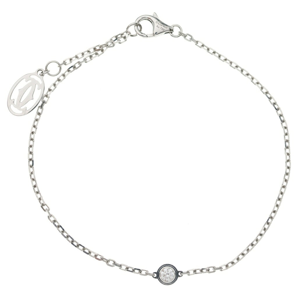 Cartier(カルティエ) ダムールXS ダイヤ ブレスレット ホワイトゴールド Au750WG【 ...