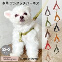ハーネス(S~SS)栃木レザー モストロレザー ヌメ S SS 小 国産 迷子防止 ワンタッチ おしゃれ オーダー dog 犬 イヌ いぬ cat 猫 ネコ ね...