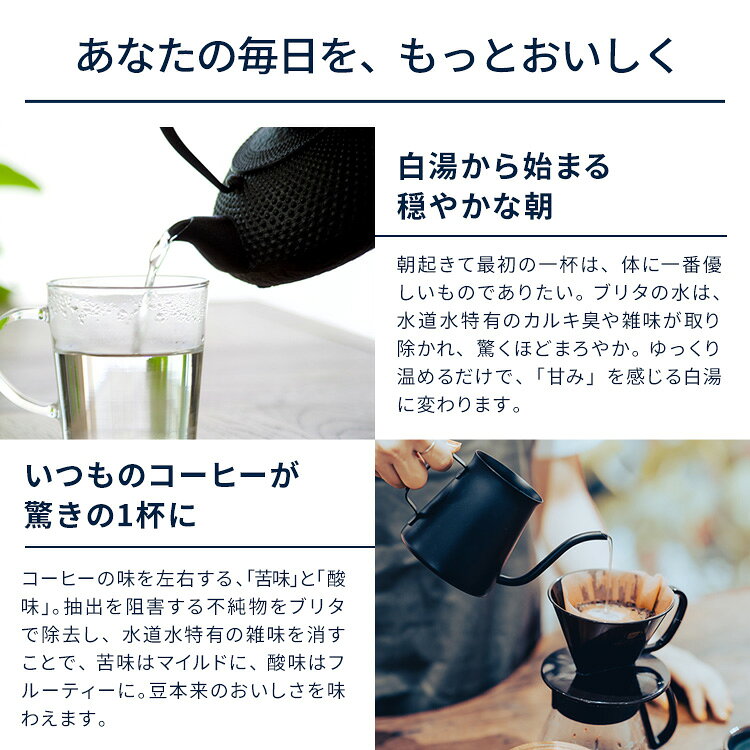 ブリタ ポット型浄水器 リクエリ（マクストラプロ付き）の写真2