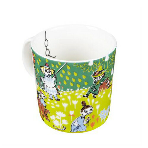 希少・レア物・アラビア/ARABIA/ ムーミンマグカップ(メガネ柄入り) 専用の化粧箱入。【Tove's Jubilee トーベヤンソン100周年記念】