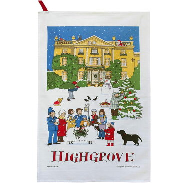 英国王室御用達 HIGHGROVE Advent Tea Towl ハイグローブ アドバント ティータオルAdvent/降臨節、待降節イギリス/英国/ロンドン/【チャールズ皇太子が運営するお店】【RCP】