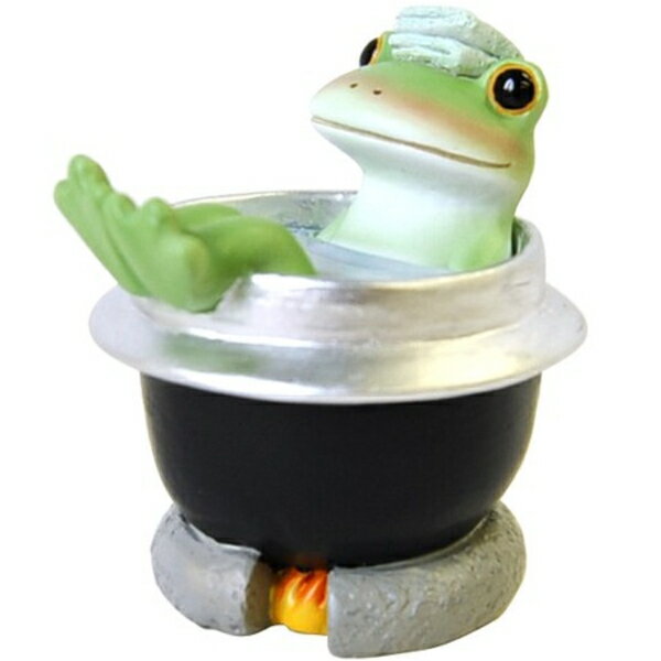 Copeau【コポー】五右衛門風呂でぽかぽかフィギュア・カエル（ラッピング不可）（宅配便送料全国一律510円/普通郵便216円）のサムネイル