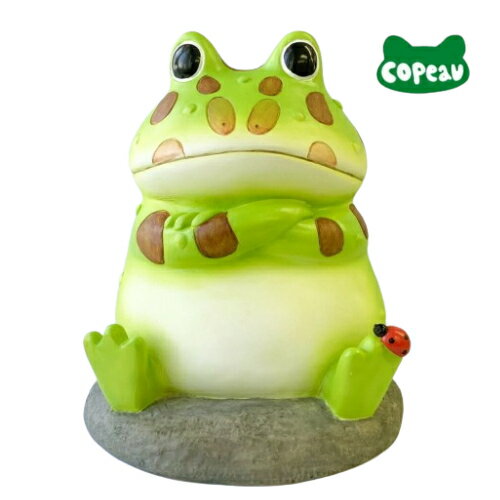 乐天商城 - Copeau【コポー】コポー ツノガエルとテントウムシ 　フィギュア・カエル（ラッピング不可）蛙 かえる 置物 マスコットオーナメント copeau