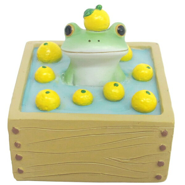 乐天商城 - Copeau【コポー】 コポー　ゆず湯であったかフィギュア・カエル（ラッピング不可）（宅配便送料全国一律510円/普通郵便213円）