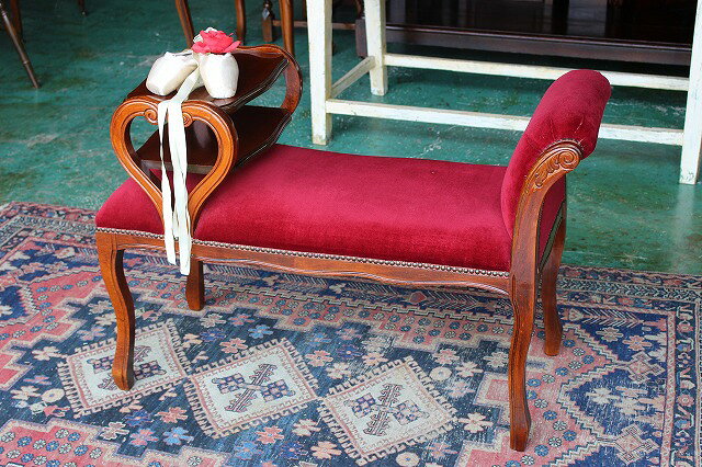 ★在庫一掃セール★ イギリス アンティーク家具 テレホンベンチ テレホンチェア ベンチ チェア 玄関 ソファー 英国製 m-104