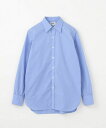 BRITISH MADE ブリティッシュメイド ドレスシャツ/ロンドン(サックス)(MEN) 全1色 ワイシャツ ブルー レギュラーカラー 3釦カフス スプリッ...
