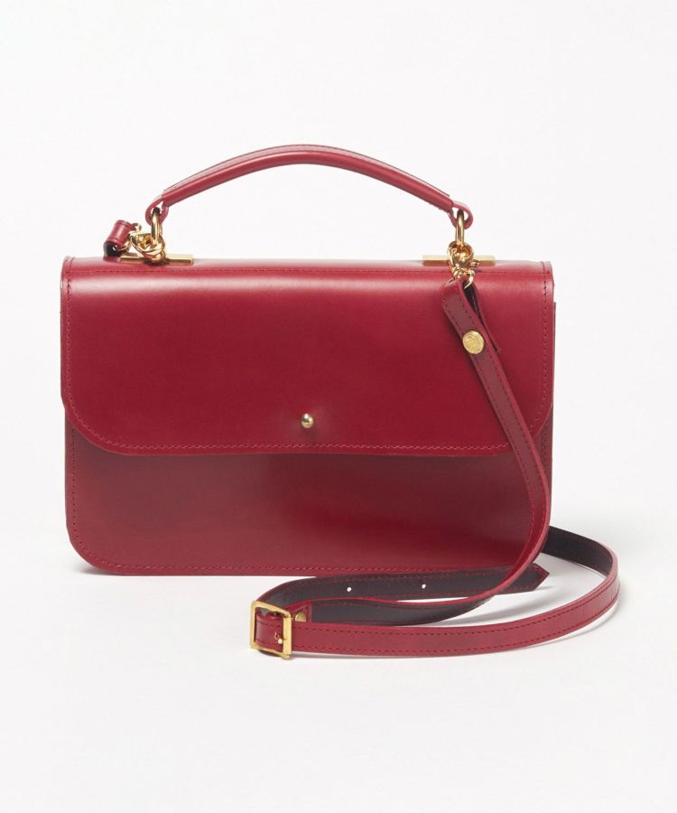 楽天BRITISH MADE　楽天市場店【国内正規代理店】グレンロイヤル 01-5939 フラップショルダーバッグ（グレイスコレクション） 全4色 ハンドバッグ ショルダーバッグ 2way ブライドルレザー 本革 牛革 A5サイズ BRITISH MADE ブリティッシュメイド