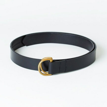 Bridle Leather D-Ring Belt 06-5901: New Black