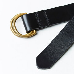 Bridle Leather D-Ring Belt 06-5901: New Black Bridle Leather D-Ring Belt 06-5901: New Black
