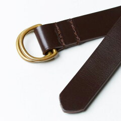 Bridle Leather D-Ring Belt 06-5901: Cigar Bridle Leather D-Ring Belt 06-5901: Cigar